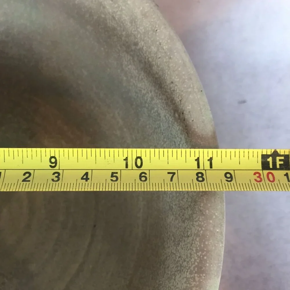 Artisan Made Pottery Mixing Bowl With Pour Spout Large 11W X 6D Signed